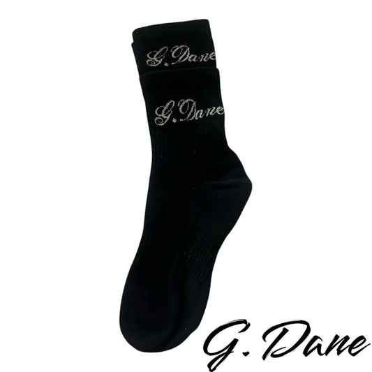 3 Pack Of Black G Dane Double Layered Socks